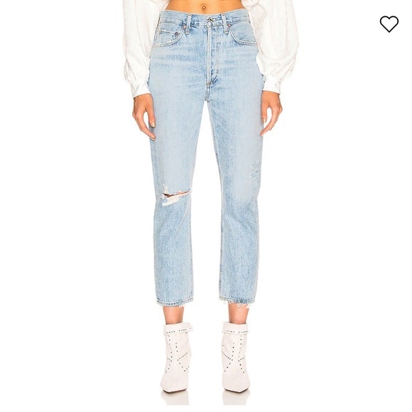 AGOLDE Revolve Riley High Rise Straight Crop 32 - Picture 4 of 16